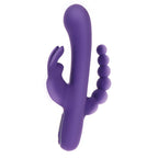 ToyJoy-Love-Rabbit-Triple-Pleasure-Vibrator|Front View|"triple pleasure-front view"