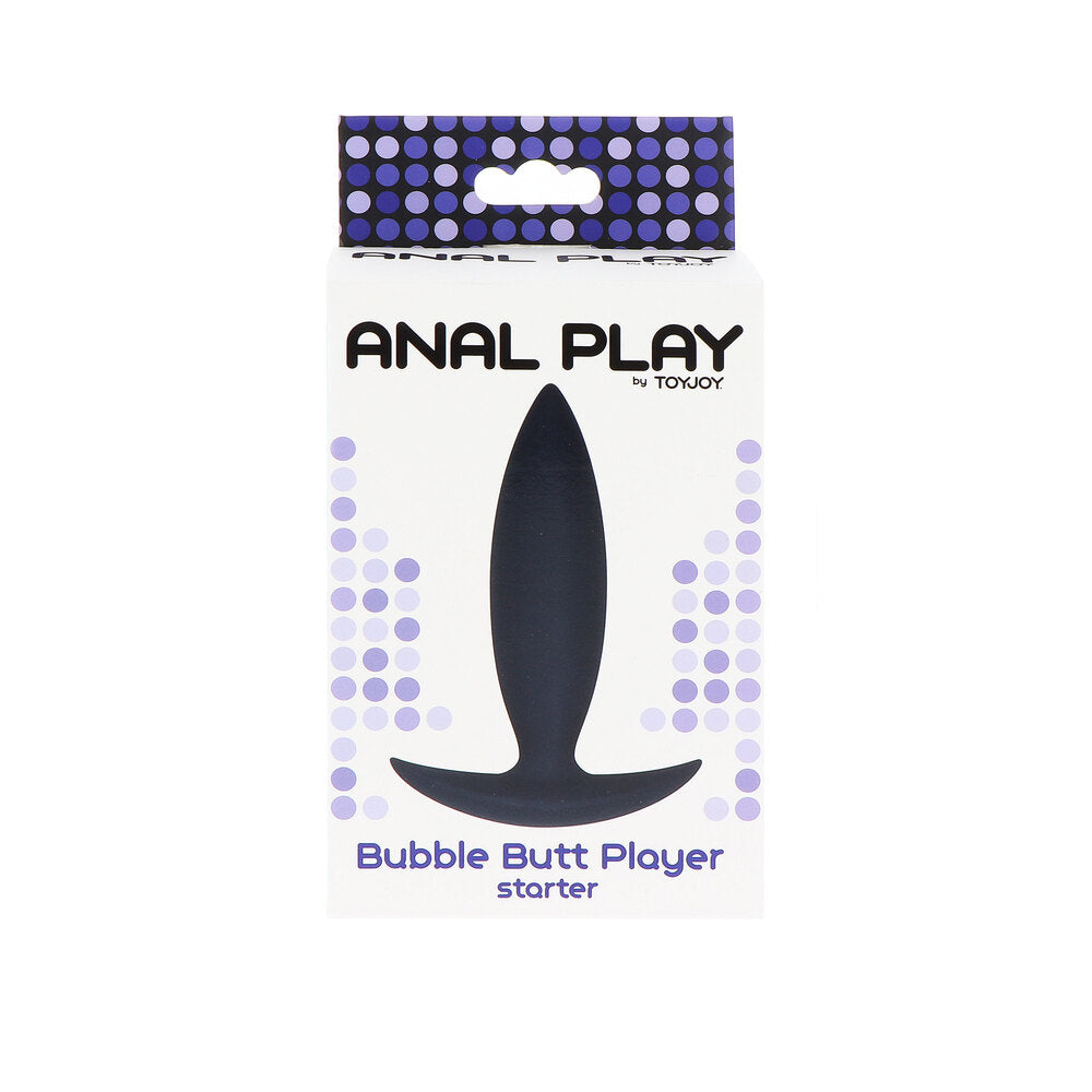 ToyJoy Anal Play Bubble Butt Player Starter Black|Side View|"bubble starter design-side view"|
