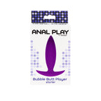 ToyJoy Anal Play Bubble Butt Player Starter Purple|Side View|"bubble starter design-side view"|