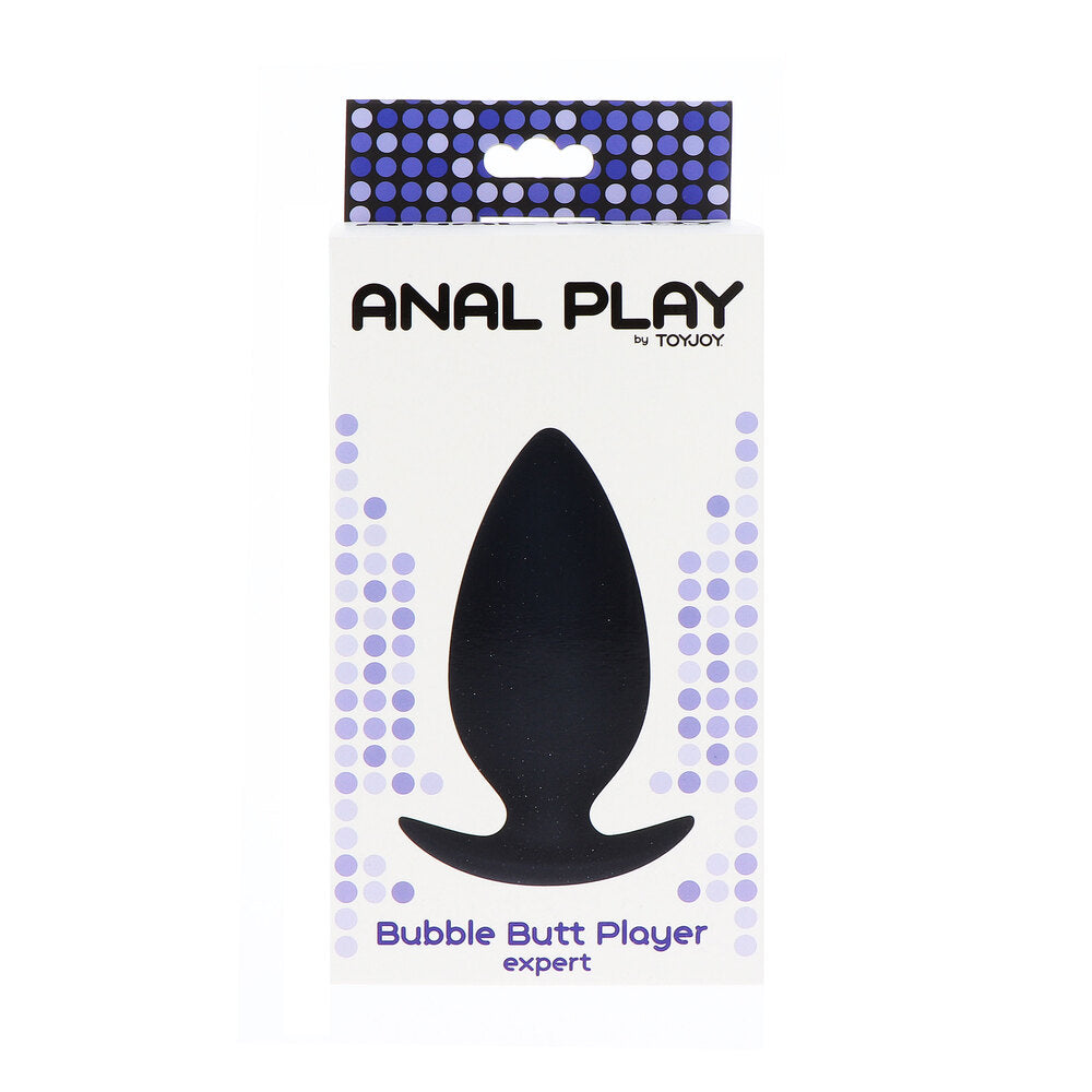 ToyJoy Anal Play Bubble Butt Player Expert Black|Side View|"expert design-side view"|