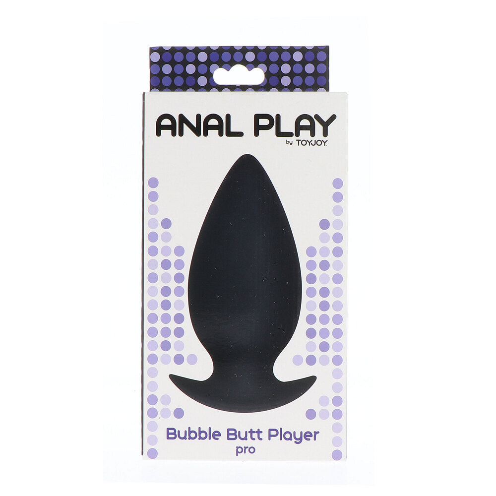 ToyJoy Anal Play Bubble Butt Player Pro Black|Side View|"bubble player design-side view"|