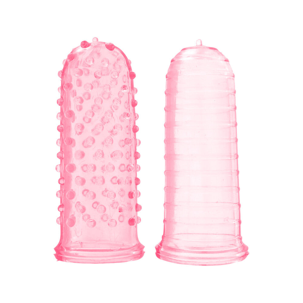 ToyJoy Sexy Finger Ticklers Pink|Front View|"Pink finger tickler - front view"