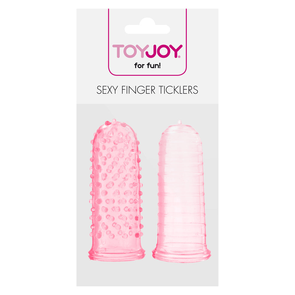 ToyJoy Sexy Finger Ticklers Pink|Side View|"Premium pleasure device - side view"