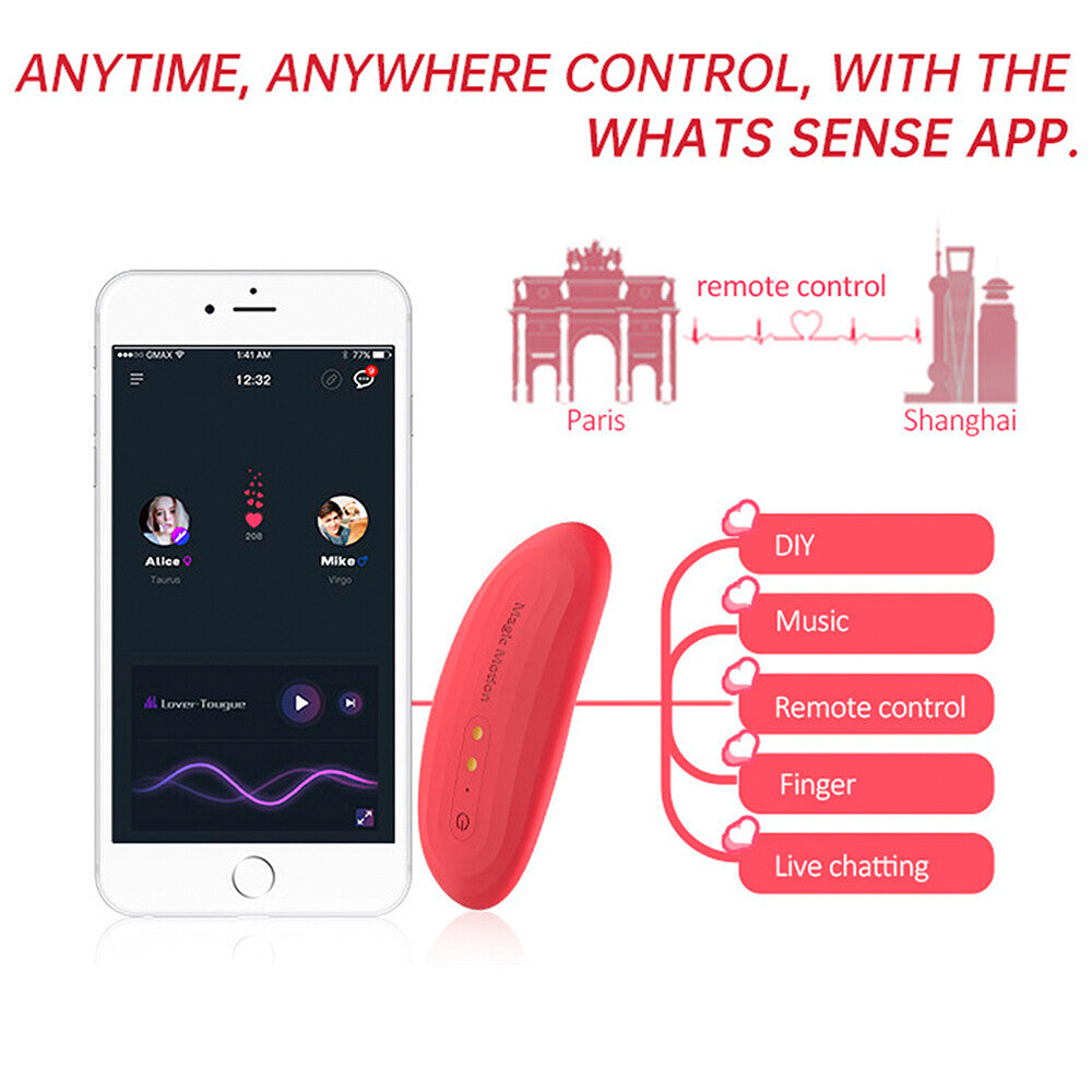 Magic Motion Nyx Smart Panty Vibrator|Detail View|"App control interface - detail view"