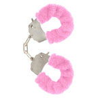 ToyJoy Furry Fun Wrist Cuffs Pink|Front View|"furry cuffs-front view"|