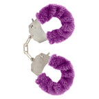 ToyJoy Furry Fun Wrist Cuffs Purple|Front View|"furry cuffs-front view"|