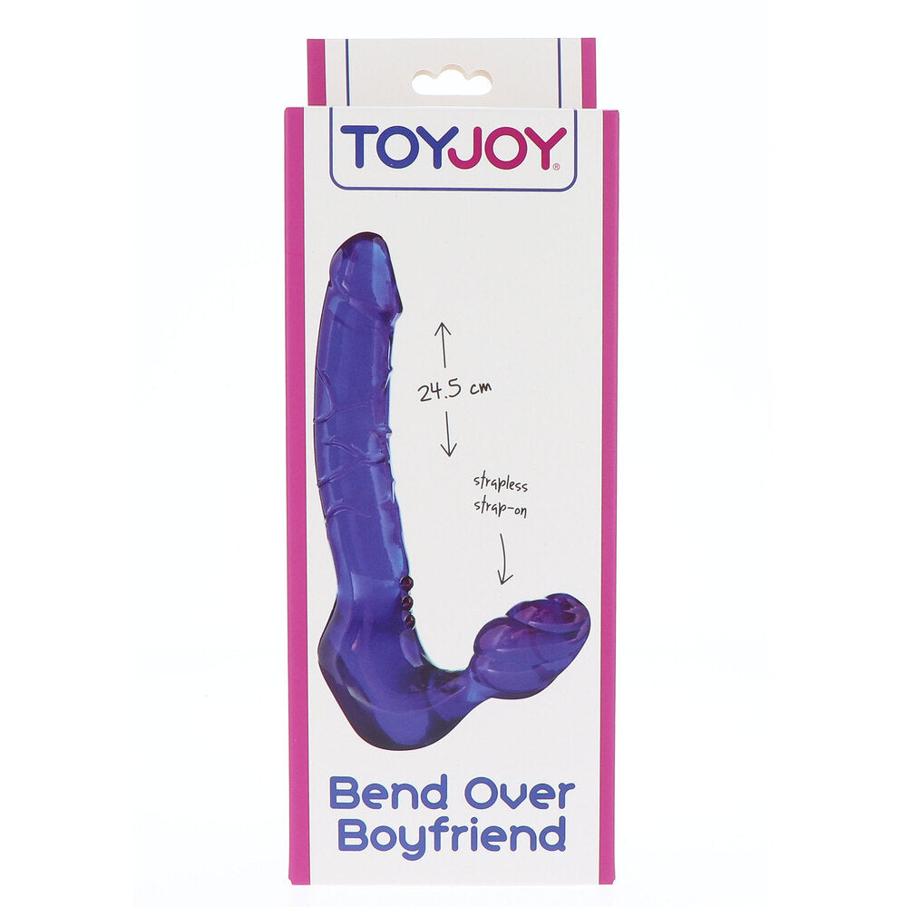 ToyJoy Bend Over Boyfriend Strapless Strap On|Side View|"strap detail - side view"