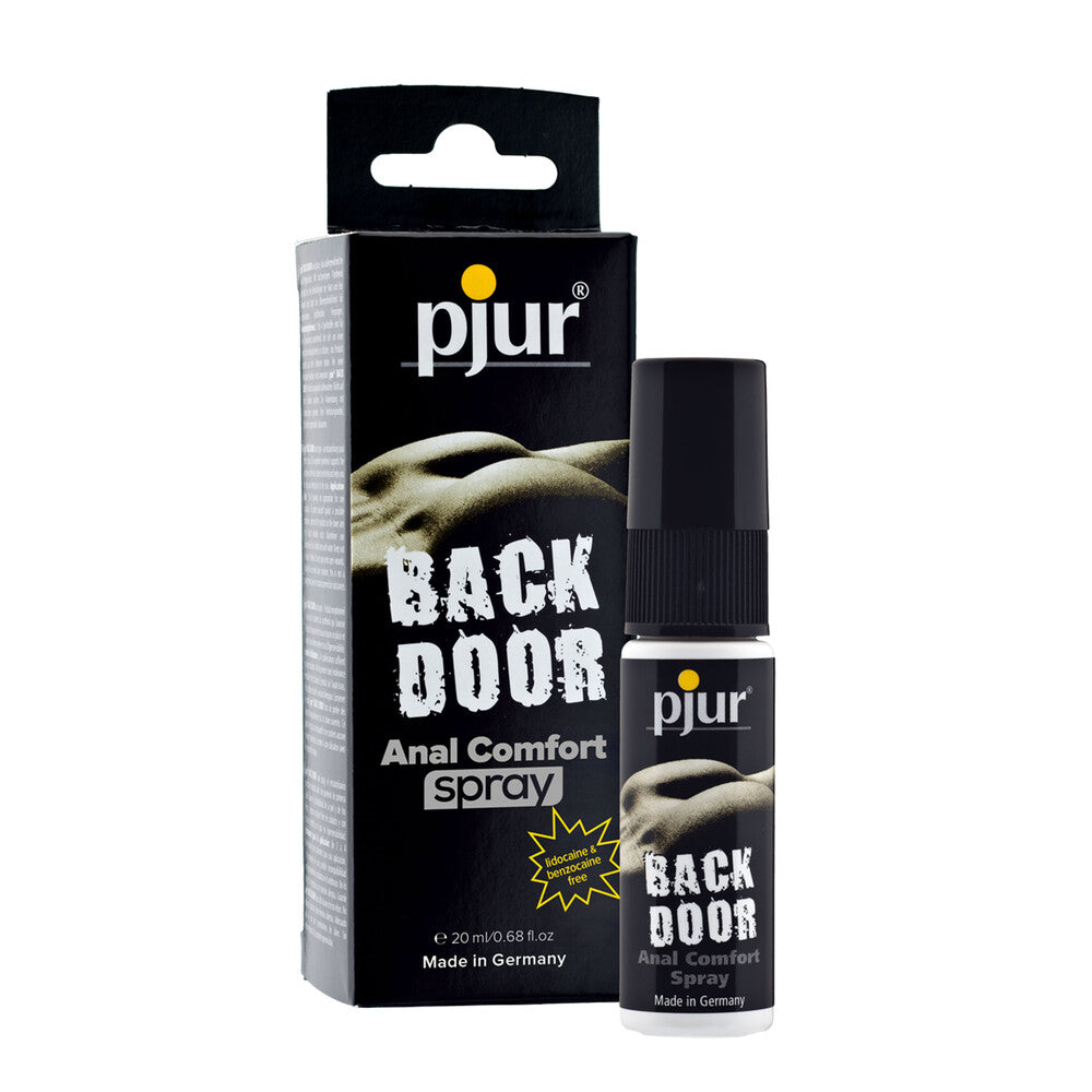 Pjur Back Door Anal Comfort Spray 20ml|Front View|"anal comfort spray-front view adult toys direct"|