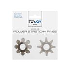 ToyJoy Power Stretchy Cock Rings|Side View|"stretchy detail - side view"