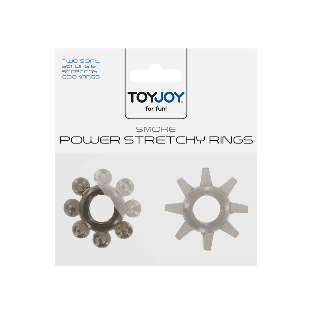 ToyJoy Power Stretchy Cock Rings|Side View|"stretchy detail - side view"
