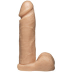 VacULock 8 Inch Realistic Cock With Ultra Harness|Side View|"harness detail - side view"