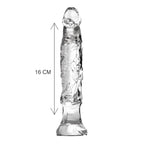 ToyJoy-Anal-Starter-6-Inch-Clear|Side View|"ergonomic design-side view"