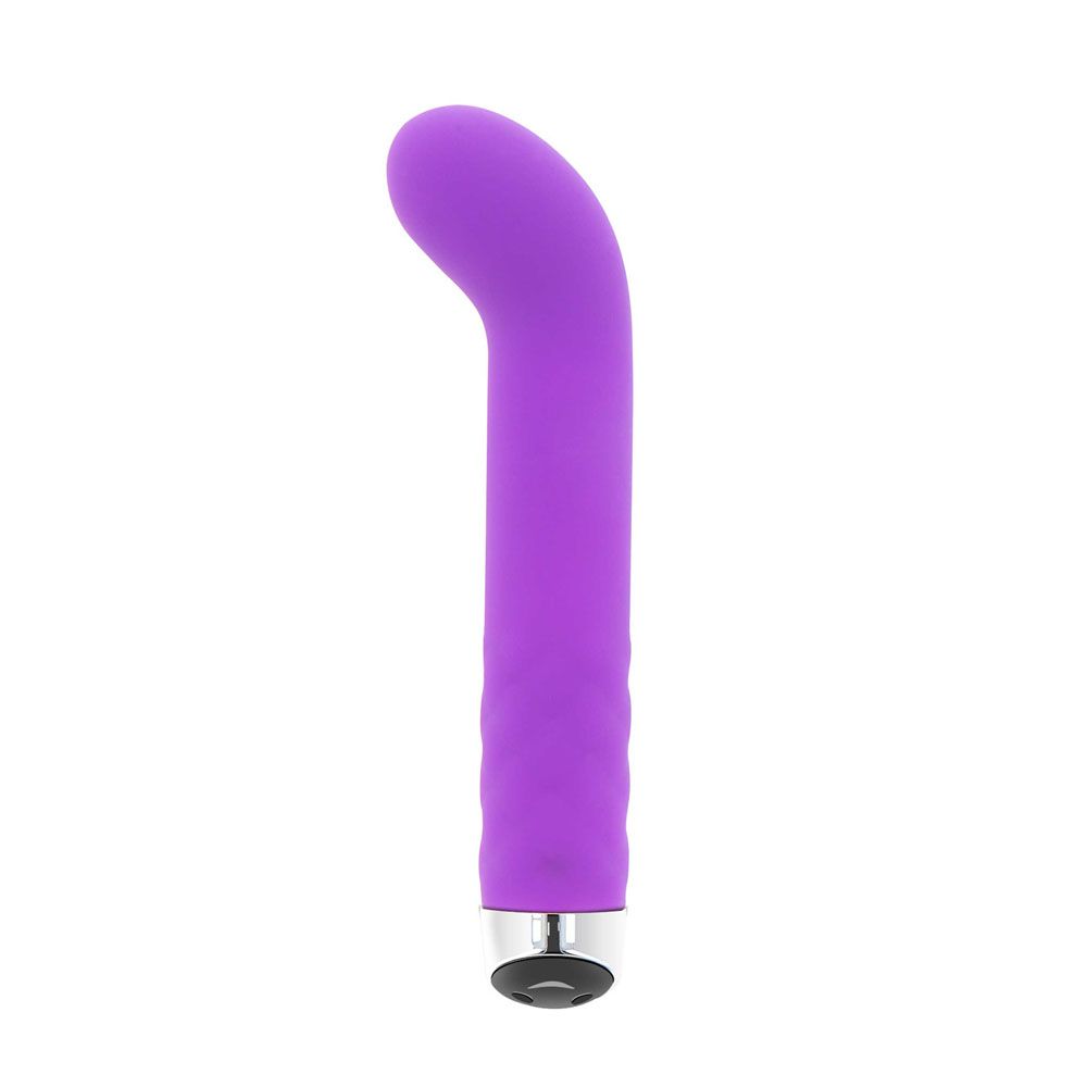 Toyjoy-Smile-Tickle-My-Senses-Purple-Mini-G-Spot-Vibe|Front View|"g-spot vibrator purple silicone-front view"