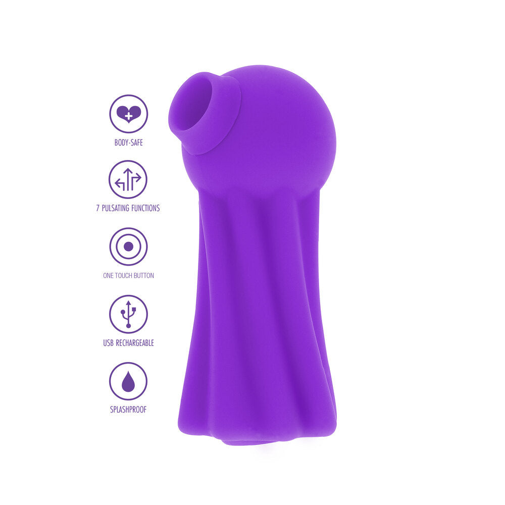 ToyJoy Happiness Dance The Night Away Stimulator|Side View|"Premium pleasure device - side view"