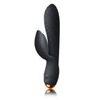 Rocks-Off-Everygirl-Black-Rechargeable-Rabbit-Vibrator|Front View|"black rabbit vibrator-front view"
