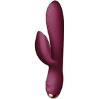Rocks-Off-Everygirl-Burgundy-Rechargeable-Rabbit-Vibrator|Front View|"burgundy rabbit-front view"