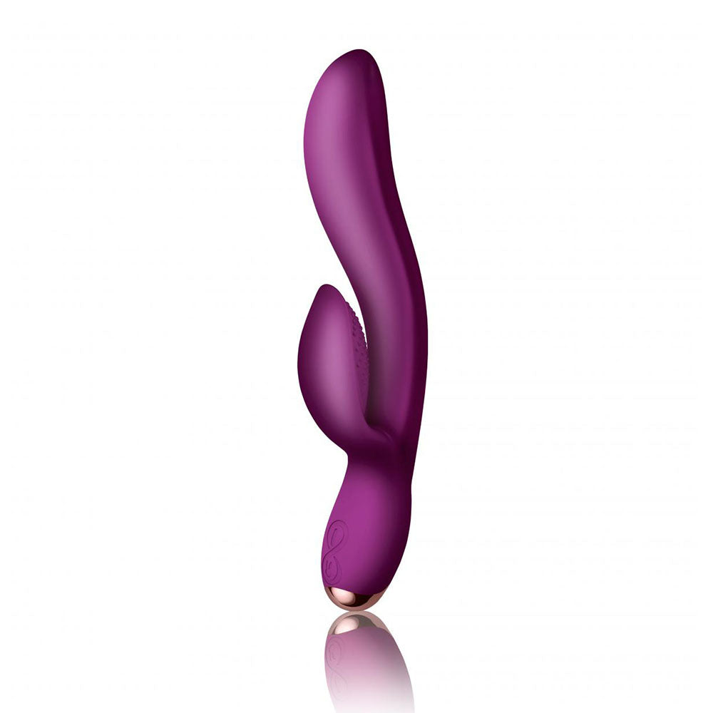 Rocks Off Regala Clitoral Vibrator Fuchsia|Front View|"Fuchsia clitoral stimulator - front view"