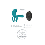 Xocoon Couples Vibrator Ring|Side View|"vibrator detail - side view"