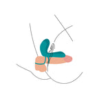 Xocoon Couples Vibrator Ring|Detail View|"surface detail - detail view"