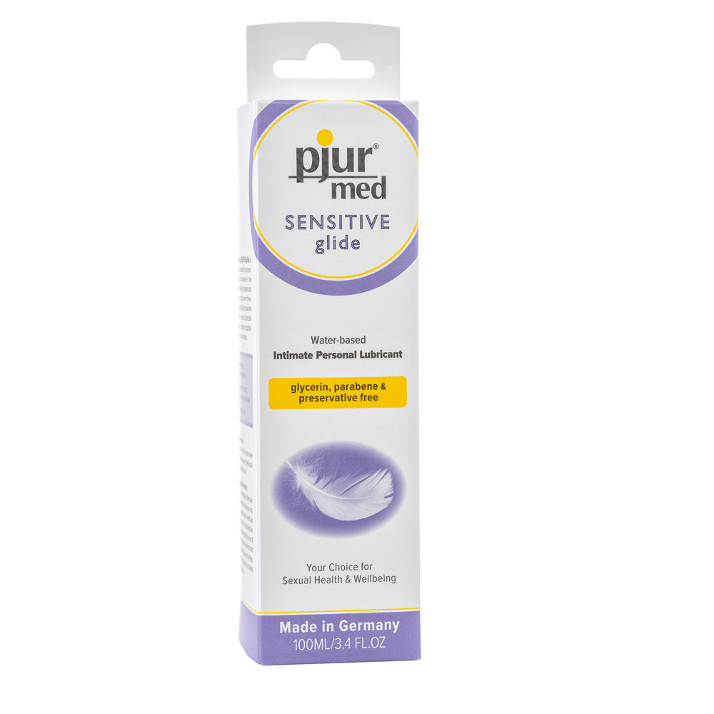 Pjur Med Sensitive Glide Intimate Personal Lubricant 100ml|Back View|"ingredient info-back view adult toys direct"|