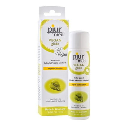 Pjur Med Vegan Glide Intimate Personal Lubricant 100ml|Front View|"vegan glide-front view adult toys direct"|