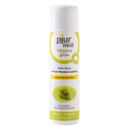 Pjur Med Vegan Glide Intimate Personal Lubricant 100ml|Side View|"bottle detail-side view adult toys direct"|
