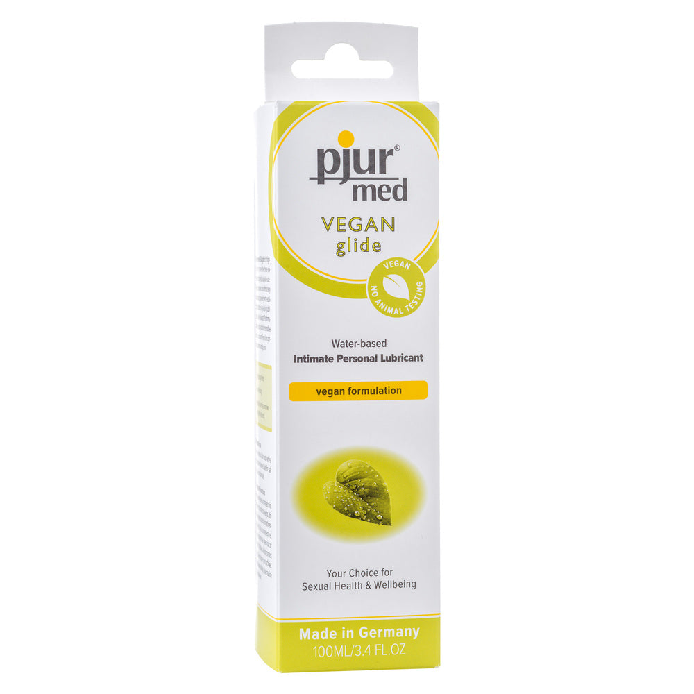 Pjur Med Vegan Glide Intimate Personal Lubricant 100ml|Back View|"ingredient info-back view adult toys direct"|