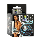 Tri 3 Ring Cock Cage|Side View|"ring detail - side view"