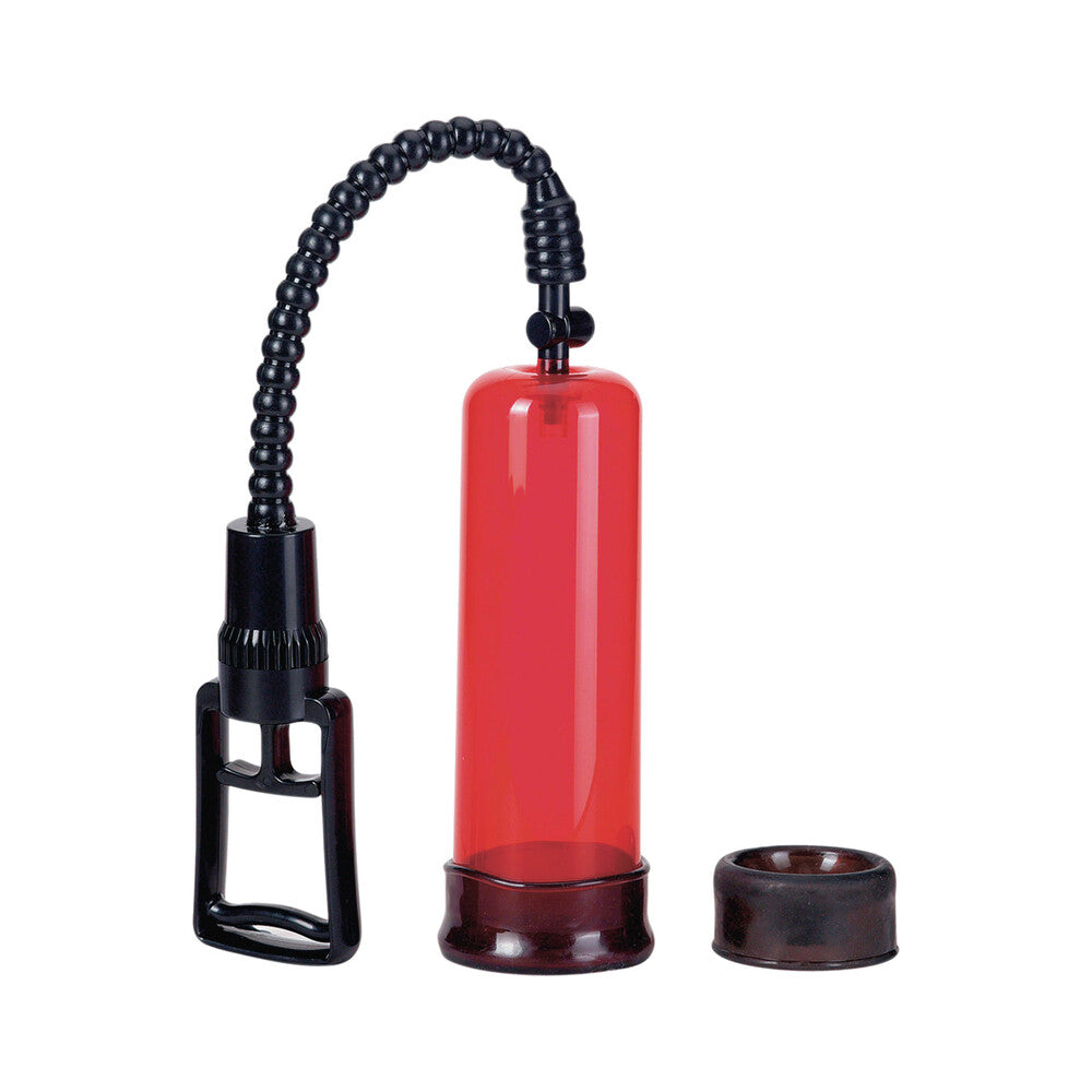 Penis Pump Stiff And Strong|Front View|"Professional strength vacuum enhancement pump - front view"