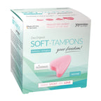Stringless Original Soft Tampons Normal 3 Pieces|Front View|"soft tampons-front view adult toys direct"|