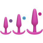 Mood-Naughty-1-Butt-Plug-Trainer-Set|Side View|"set components-side view"