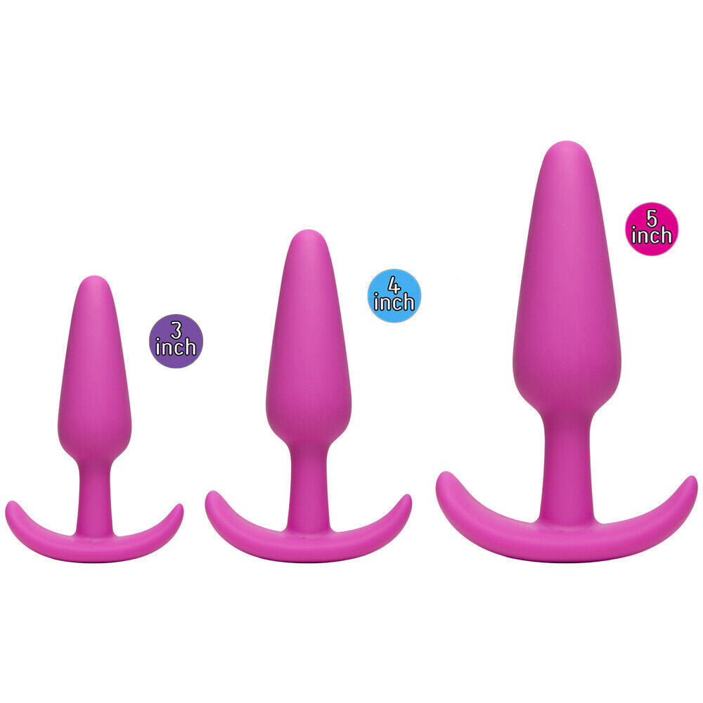 Mood-Naughty-1-Butt-Plug-Trainer-Set|Side View|"set components-side view"