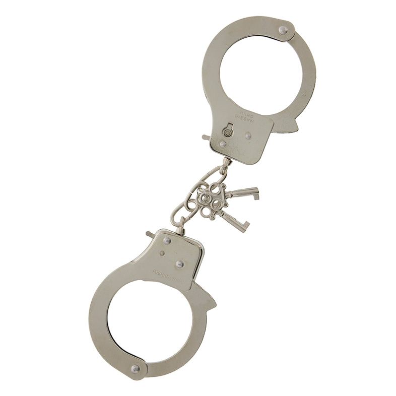 The Original Metal Handcuffs With Keys|Front View|"metal cuffs-front view"|