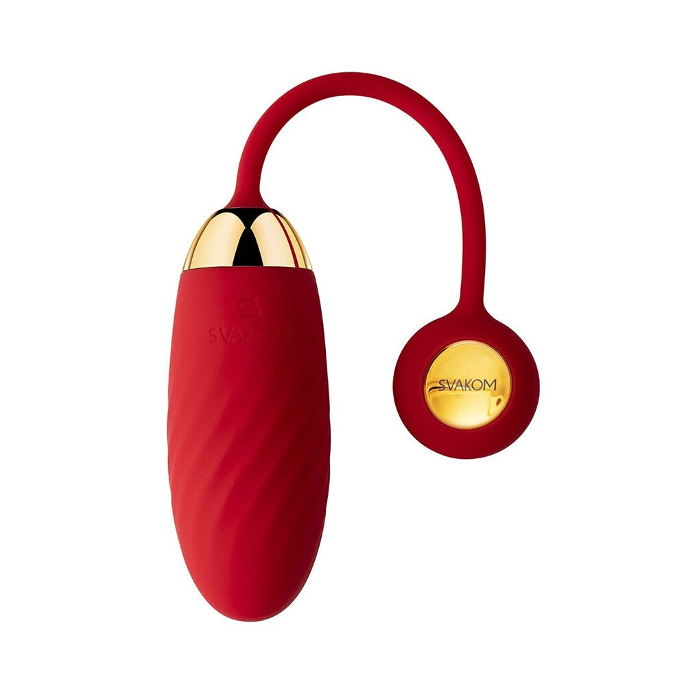 Svakom-Ella-Neo-Red-Interactive-Vibrating-Bullet|Front View|"red bullet vibrator-front view"