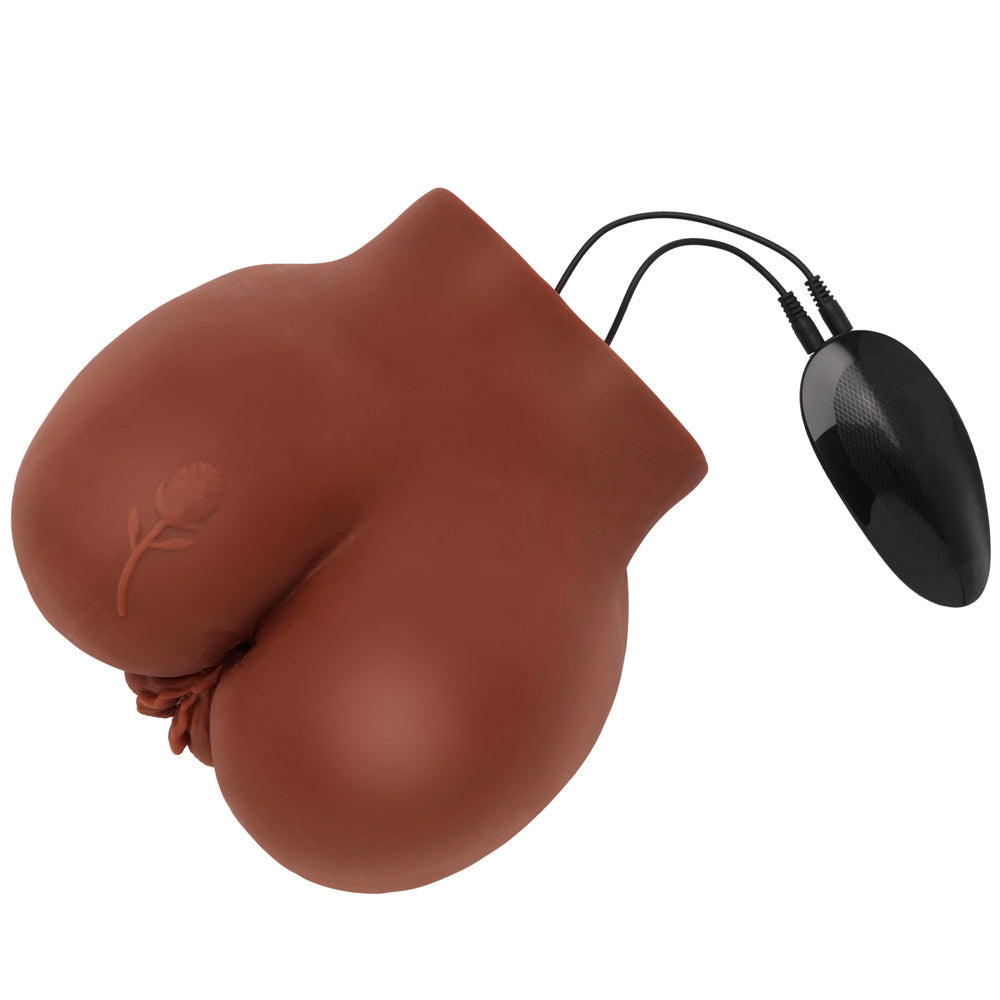 Bangers Big Ass Banger Black Vibrating Masturbator|Back View|"quality build - back view"