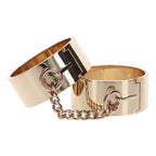 Taboom Dona Slave Wrist Cuffs|Front View|"slave cuffs-front view"|