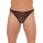Mens Leopard Print GString|Front View|"leopard design-front view"|