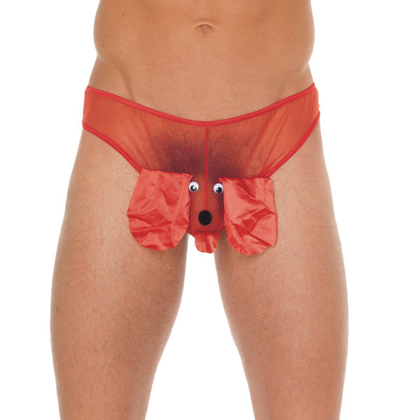 Mens Red Animal Pouch|Front View|"red design-front view"|