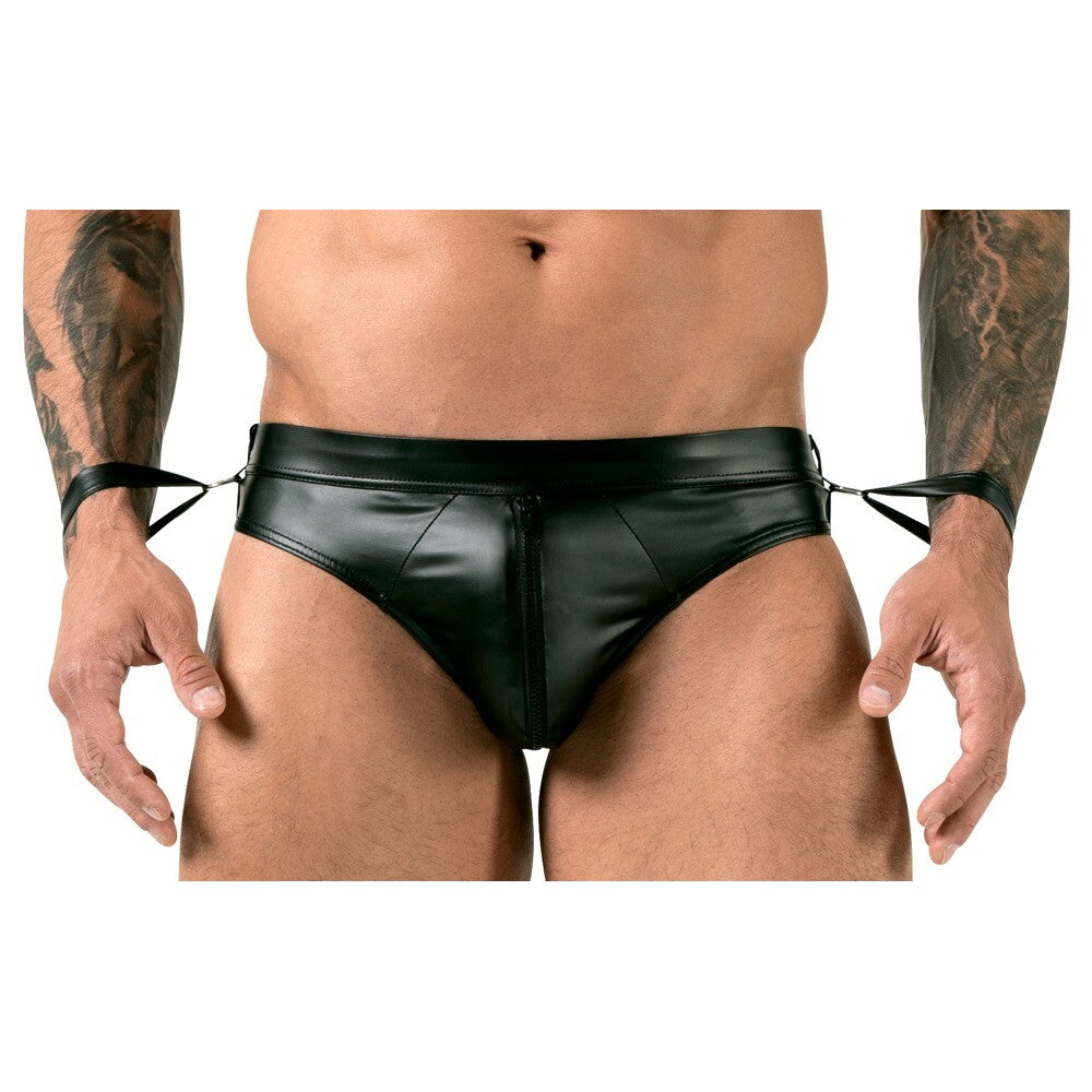 Svenjoyment Jock Brief With Handcuffs|Front View|"handcuff design-front view"|