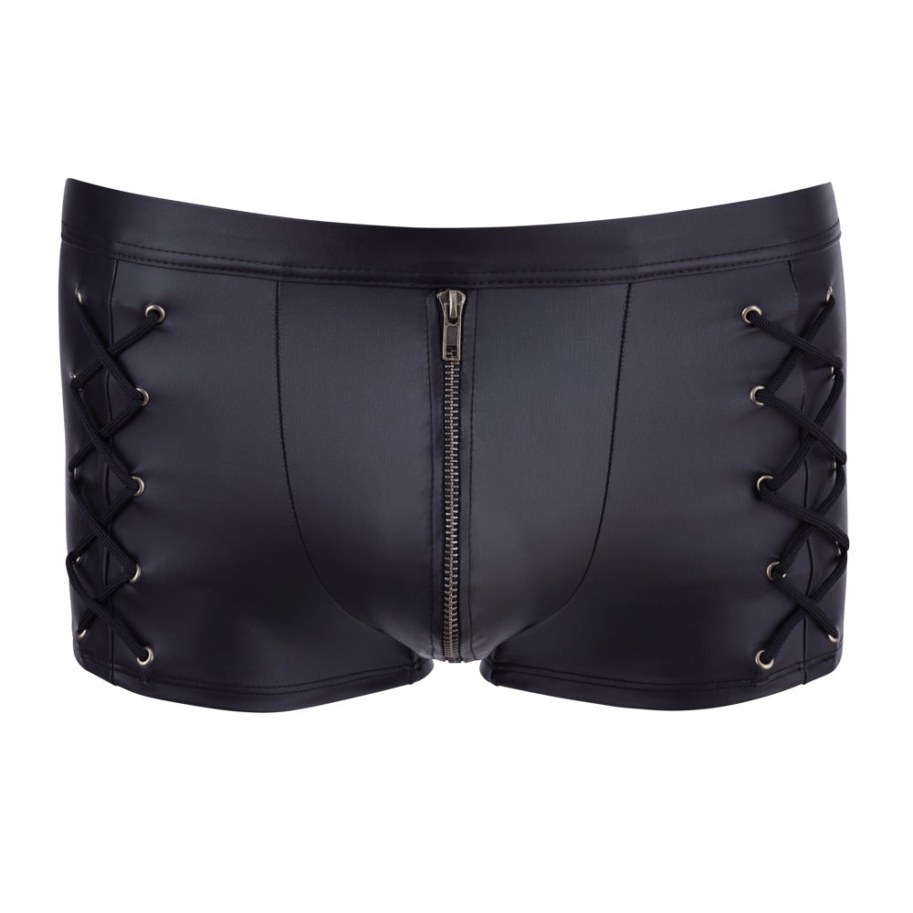 NEK Matt Black Tight Fitting Pants|Detail View|"pants details-detail view"|