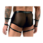 Svenjoyment Pants With Arm Restraints|Side View|"pants features-side view"|