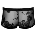 Noir Sheer Floral Lace Pants|Set View|"complete lace set-set view"|