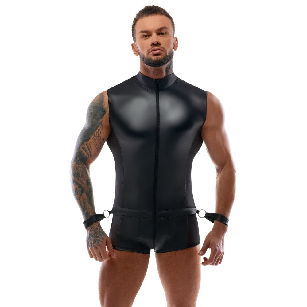 Body Jumpsuit With Restraints|Front View|"jumpsuit design-front view"|