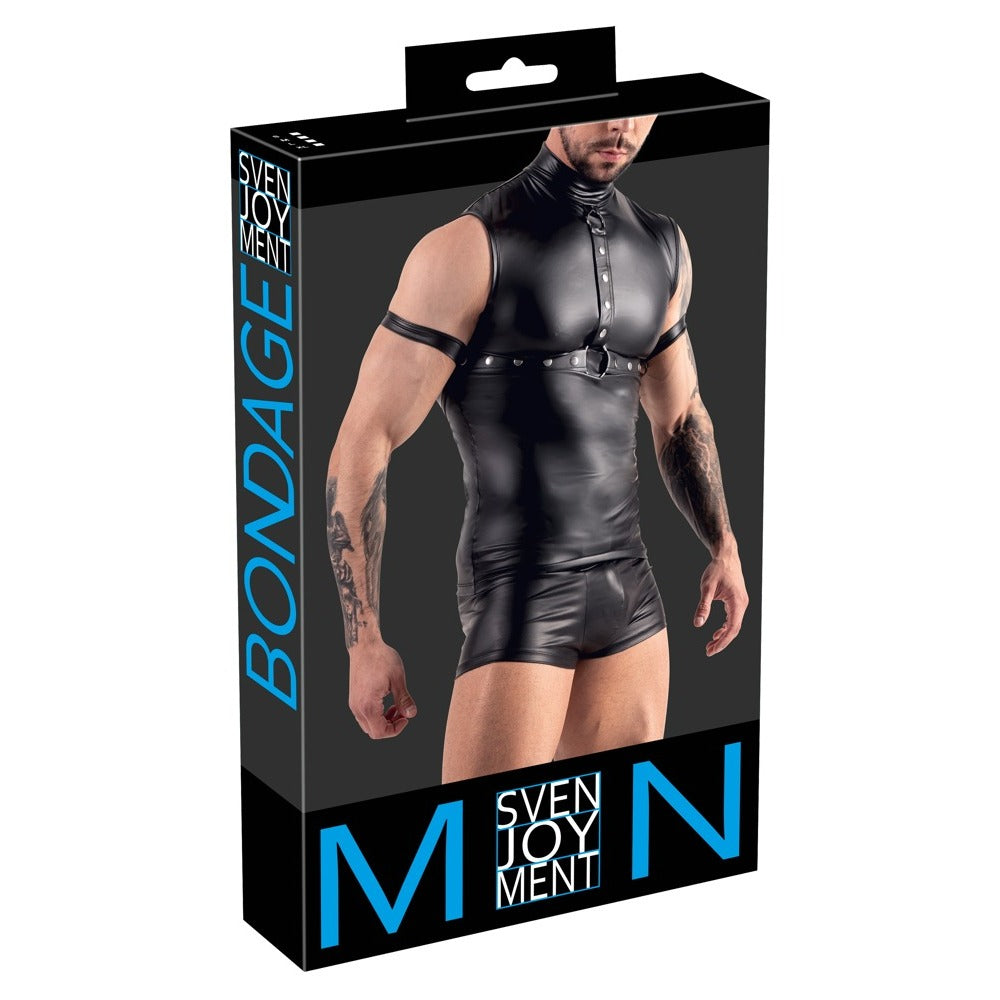 Svenjoyment Sleeveless Top With Chest Harness And Arm Loops|Set View|"complete top set-set view"|