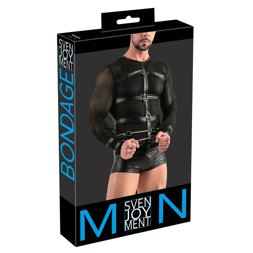 Svenjoyment Long Sleeved Top With Harness And Restraints|Set View|"complete top set-set view"|