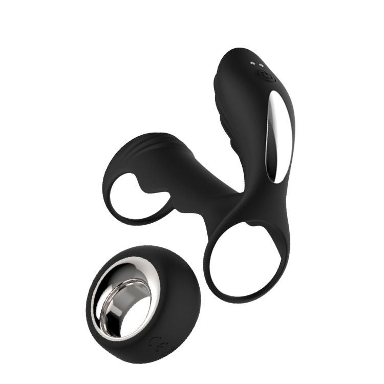Midnight Magic Hyperion Remote Controlled Couple Vibrator|Front View|"Remote control couples device - front view"