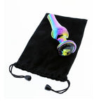 Gleaming Butt Plug Set Multicoloured|Detail View|"luxury metal plug details-detail view"|