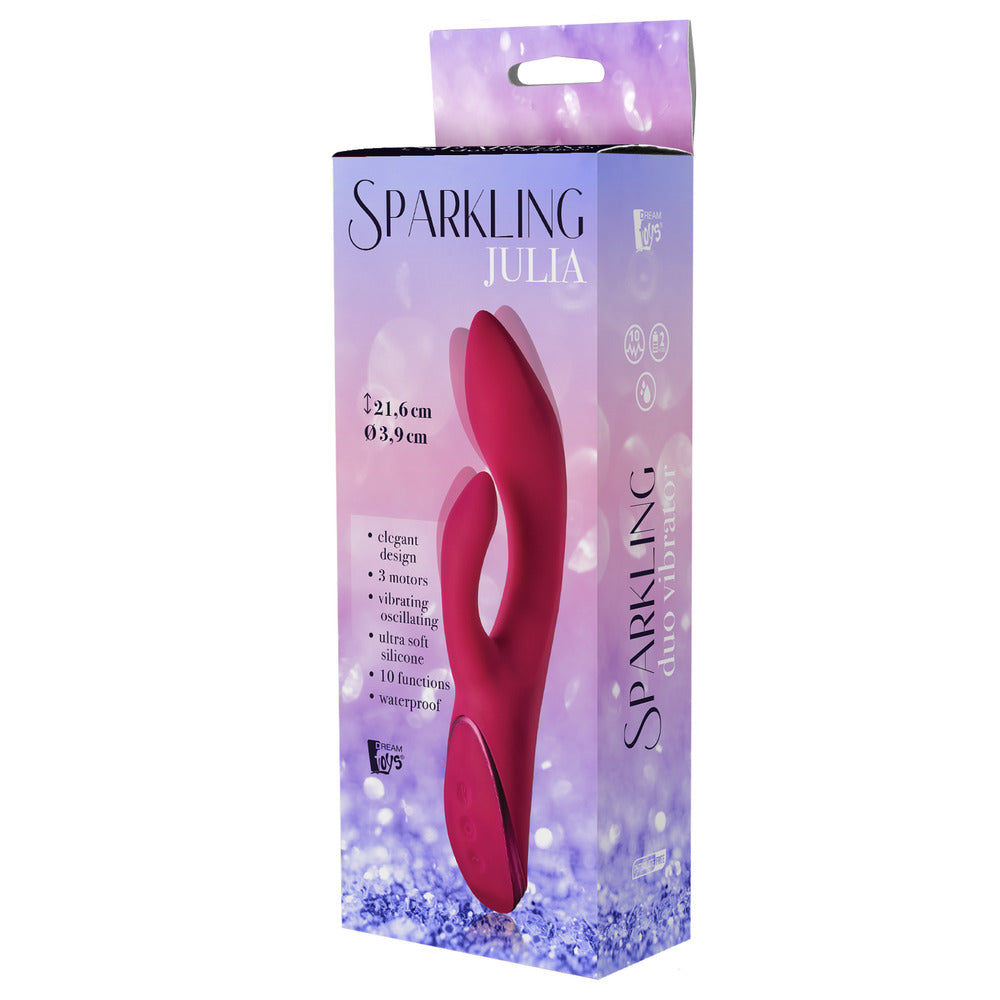 Sparkling Julia Duo Vibrator|Detail View|"Multi-speed controls - detail view"
