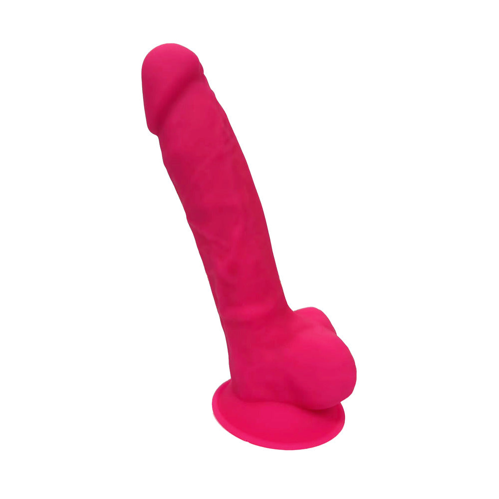 Real Love Thermo Reactive 7 Inch Dildo|Side View|"reactive detail - side view"