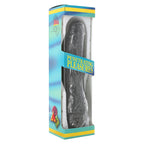 Veined Penis Vibrator 8 Inches|Side View|"texture detail - side view"